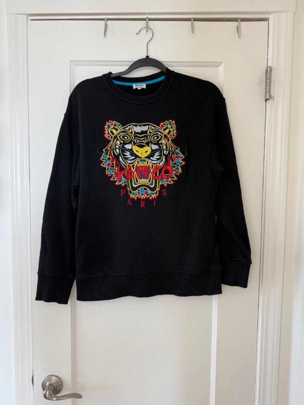 KENZO Tiger Embroidered Sweatshirt Black Size XS